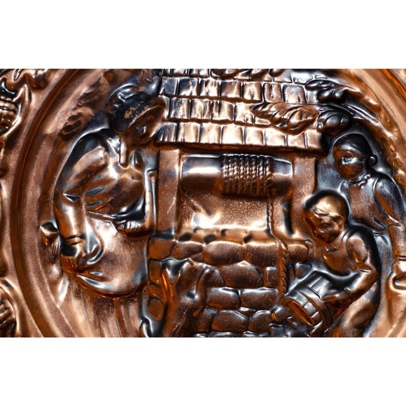 Vintage Coppercraft Guild Copper Wall Plates, Farmhouse, Log Cabin, Rustic - Picture 2 of 7
